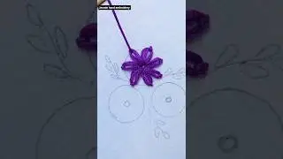 beautiful daisy flowers embroidery tutorial#stitch#stitchtricks#success #art#daisy#embroidery#art#yt