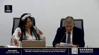 DISCUSIÓN Y VOTACIÓN DE PROYECTOS DE LEY EN PRIMER DEBATE 28-10-2025