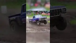 Old School Ford Mud Truck Almost Rolls Over