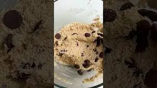 plant-based EDIBLE COOKIE DOUGH🍪🍪 | recipe in caption!