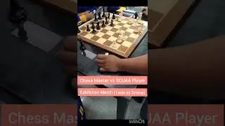 Chess Master vs SCUAA Player | Exhibition Match (1min vs 5mins) #chess #chessgame #short #shorts
