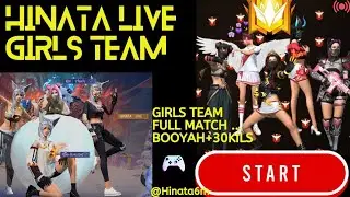 GIRLS TEAM IN FREE FIRE BOOYAH + 30KILLS #freefire #hinata 