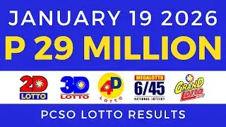 9pm Lotto Result Today January 19 2026 PCSO
