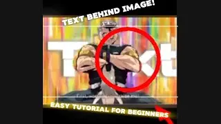 HOW TO ADD TEXT BEHIND AN IMAGE | easy tutorial for beginners 