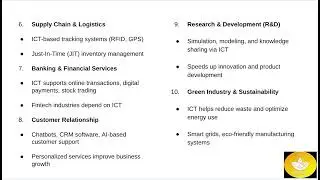 Role of ICT in Industry