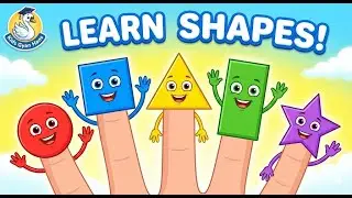 Shape Finger Family | Learn Shapes with Finger Family Song & Nursery Rhymes #abckiddierhymes
