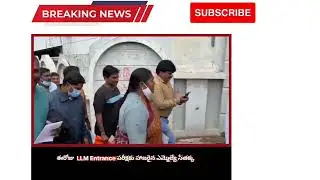 MLA Sitakka wrote LLM Entrance Exam (TSpglcet) today.#seethakka #congresstoday