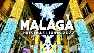 Malaga City Spain Christmas Lights 2022 Christmas Holiday Destination Costa del Sol | Andaluc&iacute;a [4K]