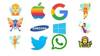 🧚emoji vs company Challenge #Apple  #Samsung #Google #htc #lg #Facebook #whatsapp #telegram #Twitter