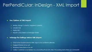 InDesign - XML Import