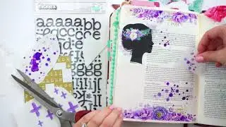 Bible Journaling Process using vibrant Watercolor