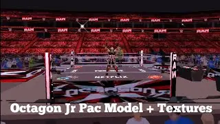 WWE 2K25 PSP: Octagon Jr Pac Model + Textures 