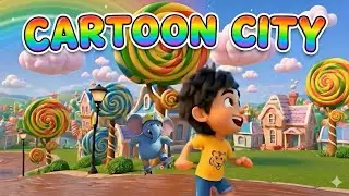 Future Cartoon City | Smart Robot & City Life | AI Animation