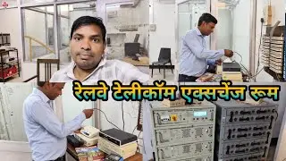 Railway Telecom Exchange room work #babubanarasivlogs