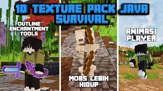 10 TEXTURE PACK MINECRAFT JAVA TERBAIK UNTUK SURVIVAL DI 2025! 🔥