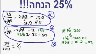 מתמטיקה - אחוזים - לחשב הנחות