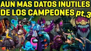 AUN MAS DATOS INUTILES de cada CAMPEON de LEAGUE OF LEGENDS (A-M) +SORTEO