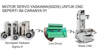 Line Driver Servo Yaskawa 400watt SGDS Untuk CNC Menggunakan Controller Esp32, Mach3, STM32 Dll.