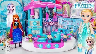 Disney Frozen Toys Collection Unboxing ASMR | Light & Sound Kitchen Playset | Elsa Doll & Nokk Horse