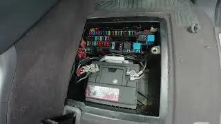 Car battery and fuse box location Mercedes W168