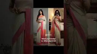 No Catfishing Here! 🙅&zwj;♀️ + Web vs Real + The Truth About Our Sarees! ✨ #shorts