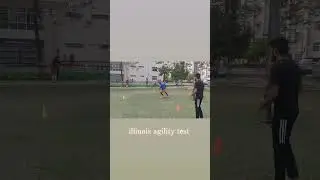 Illinois Agility Test (IAT) #agilitytraining #illinoisfootball #fitness #football #speed