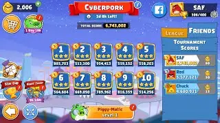 Angry Birds Friends. Cyberpork (19.01.2026). All levels 3 stars. Passage from Sergey Fetisov