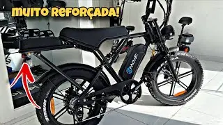 Garupa MUITO FORTE na Bike El&eacute;trica para andar com 2 pessoas (V10 Plus 1000W)