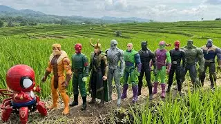 AVENGERS SUPERHERO MISSION, MARVEL SPIDER-MAN, HULK, CAPTAIN AMERICA, THOR, IRON MAN, VENOM, THANOS