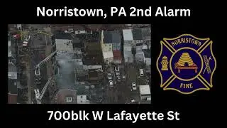 Norristown, PA 3rd Alarm Building Fire Fireground Audio 11/27/24
