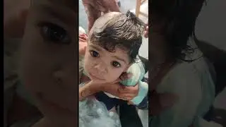 baby girl head shave 🪒 🗣️ by sikandar khadim