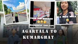 AGARTALA to KUMARGHAT with train🚆DARCHAWI VILLAGE 💖