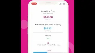 Ditch the childcare subsidy calculators! Search with your subsidy applied on the KindiCare App.