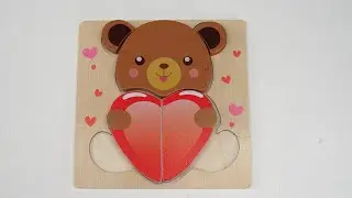 Colorful Children's Activity Valentine's Day Puzzles!