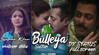 Bulleya Full screen WhatsApp status  ||Sultan || Salman Khan Anushka Sharma status By DXstatus