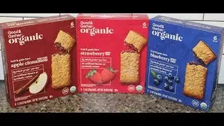 Good & Gather Organic (Target) Fruit & Grain Bars: Apple Cinnamon, Strawberry & Blueberry Review