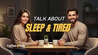 How to Talk About Sleep and Being Tired in English ☕😴 | Real Life Conversation Practice
