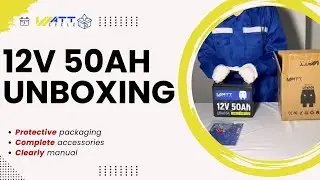 WattCycle 12V 50Ah LiFePO4 Battery Unboxing