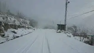 Hunza valley snowfall