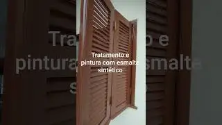 pintura com tinta esmalte sint&eacute;tico e restaura&ccedil;&atilde;o de madeiras