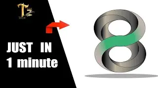 Make 3d logo of number 8. #shorts  #photoshop_tutorial