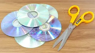 AMAZING WAY TO REUSE WASTE CD DISC | RECYCLING CD DISC CRAFTING | BEST OUT OF WASTE