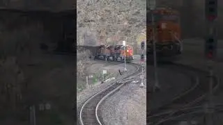 Helpers getting a run at the hill #train #chadmalinovsky #railway
