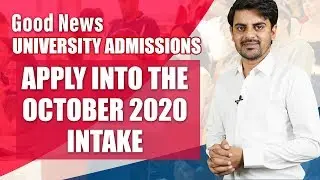 Study in UK : Apply for Admission into the October 2020 intake | UK Student Visa | Studying Abroad