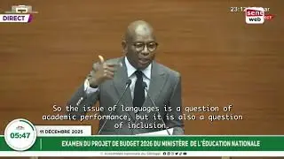 Langues Nationales Mr  Le ministre de l'education 1
