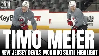 The First Look at Timo Meier Practicing With New Jersey Devils After Trade From San Jose Sharks