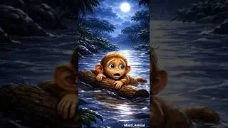 child monkey ki jaan bachi jaise taise