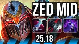 ZED vs LISSANDRA (MID) | 13/2/21, Legendary | KR Master | 25.18