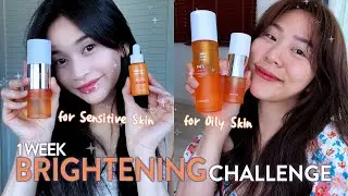 Zoom in Laneige 🔎 Brightening Skincare Routine with Vitamin C & Collagen｜Radian-C Double Essence