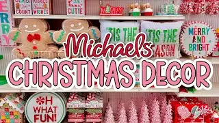 MICHAELS CHRISTMAS DECOR 2023 | Christmas Candy Cane Gingerbread Decorations